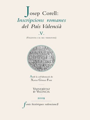 cover image of Inscripcions romanes del País Valencià, V